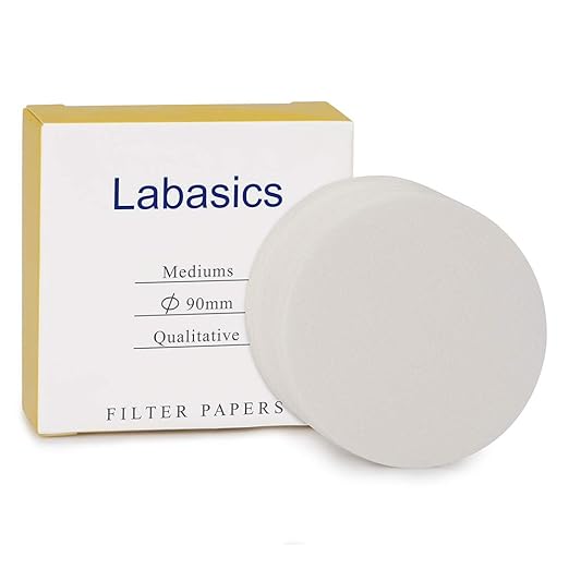 Labasics Qualitative Filter Paper Circles, 90 mm Diameter Cellulose Filter Paper by Labasics