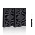 ELUTENG 80mm Fan Filter 2 Pack Ventilation Grill Cover IP40 Dustproof Cool by ELUTENG