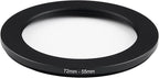 72mm Lens to 55mm Camera Lens Adapter 72mm to 55mm Step Down Ring Adapter Ring - Image 2