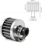 MUGE RACING 2Pcs Air Filter Cold Air Intake Filter Breather 12mm Valve Cover - Image 6