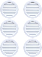 VENTS-US - 4" White Round Plastic Vent Cover - Compatible with 4 Inch Diameter - Image 2