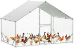 9.8X6.5x6.5FT, Large Walk in Chicken Run Pen Cage, Metal Coop Clearance by Unknown