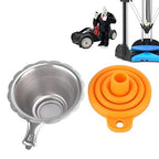 3D Printer Metal Filter Funnel, 3D Printer Resin Foldable Silicone Funnel+Metal - Image 5