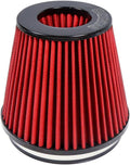 Universal 6" 152mm igh-Flow Air Filter, Reusable Cone Cold Air Intake, High by Kyostar