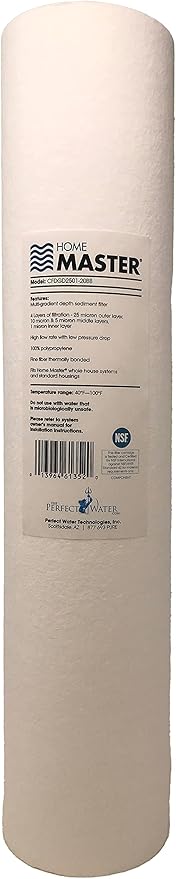 Home Master Whole House 4-Layer Sediment 25 Down to 1 Micron, Radial Flow GAC - Image 4