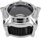 Harley Air Cleaner Chrome See Through Intake Filter Kit Cnc Cut - Image 3