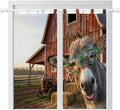 Farm Donkeys Bathroom Curtains 63 Inch Length, Window Curtains Tab Top by Unknown