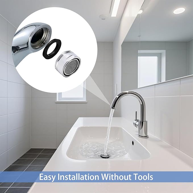 12 pcs Faucet Adapter Kit, CNYMANY Kitchen Aerator Adapter Set Male Female Sink - Image 6