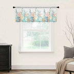 Summer Beach Sheer Valance Curtains, Ocean Colorful Coral Shell Seaweed - Image 5