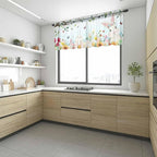 Easter Sheer Valances for Windows 54"x18", Light Filtering Kitchen Curtains - Image 6