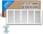 Fits 26x10 Duct Opening | Steel Return Air Grille by Handua | Vent Cover Grill by Handua