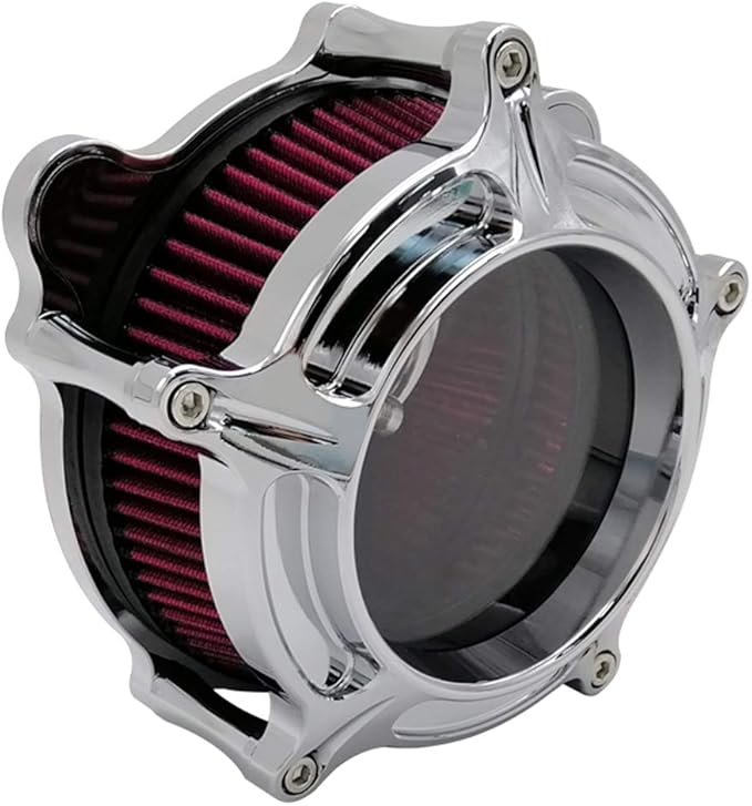 Harley Air Cleaner Chrome See Through Intake Filter Kit Cnc Cut - Image 5