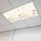 Fluorescent Light Covers for Ceiling Lights Spring Poppy Floral Magnetic Light by Home+L6