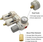 YSIL 1/2" NPT Air Filter Dryer Double Air Filters Compressor Water Separator - Image 7