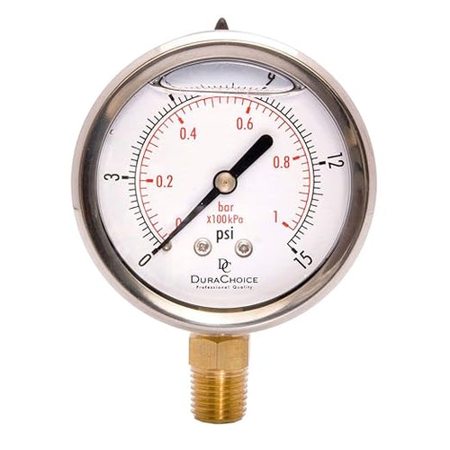 2-1/2" Oil Filled Pressure Gauge - Image 2