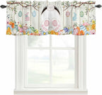Easter Curtain Valances for Windows, Kitchen Valance Window Treatment, Spring by Unknown