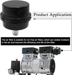 2 pcs 3/8" Thread Air Compressor Silencer, Air Compressor Intake Filter Sound - Image 3