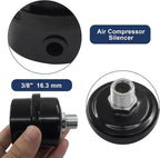 2 Pcs Air Compressor Silencer, 3/8 Inch Thread Intake Filter Muffler, 16 mm Air - Image 4