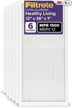 Filtrete 12x36x1 AC Furnace Air Filter, MERV 12, MPR 1500, CERTIFIED asthma & by Filtrete