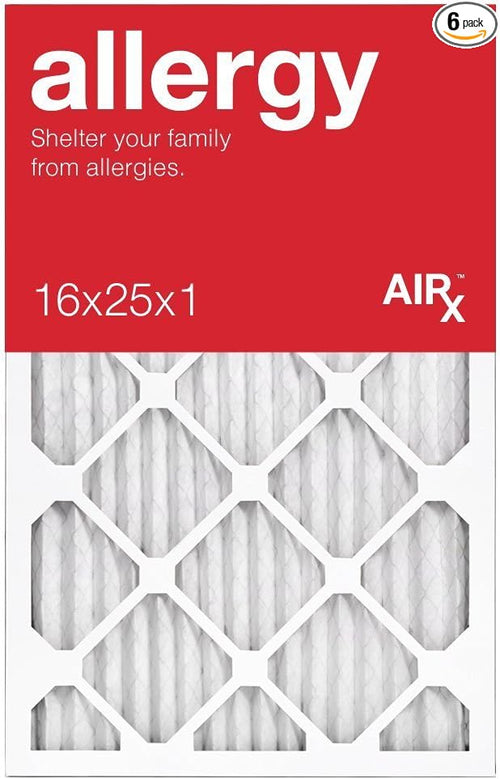 16x25x1 Air Filter ALLERGY by AIRx Filters MERV 11 Pleated 16x25x1 Furnace by AIRXFILTERSWICKEDCLEANAIR