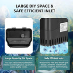 Turtle Tank Filter Internal Power Aquarium Filter Low Water Level Biofiltration - Image 5