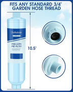 Garden Hose Filter for Filling Hot Tub, Greatly Reduces Sediment, Heavy Metals - Image 3
