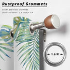 Leaves Outdoor Curtains for Patio Green Leaf Tropical Plants Farmhouse Pastoral - Image 2