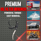 Oil Filter Wrench Tool with Positive Grip Handle - Image 5