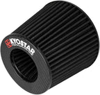 KYOSTAR Carbon Fiber 3" High-Flow Air Filter, Reusable Cone Cold Air Intake - Image 7