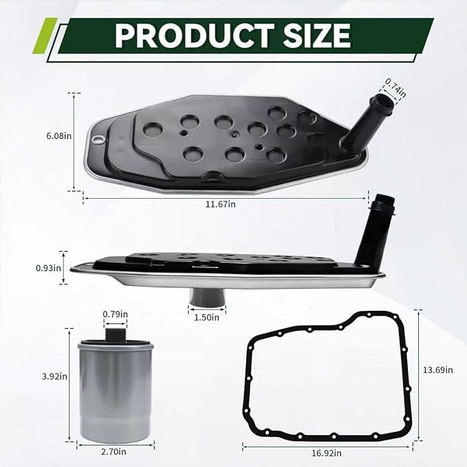 YEEDO 45RFE 545RFE 68RFE Transmission Filter Oil Pan Gasket Kit Fit - Image 2