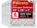 Filtrete 25x25x1 AC Furnace Air Filter, MERV 11, MPR 1000, Micro Allergen by Filtrete