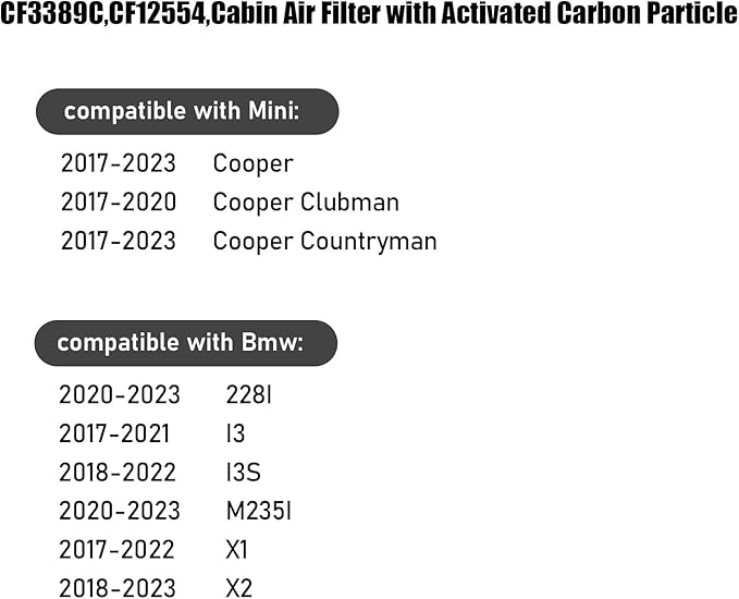 CF12554, Cabin Air Filter with activated carbon particle - Image 5