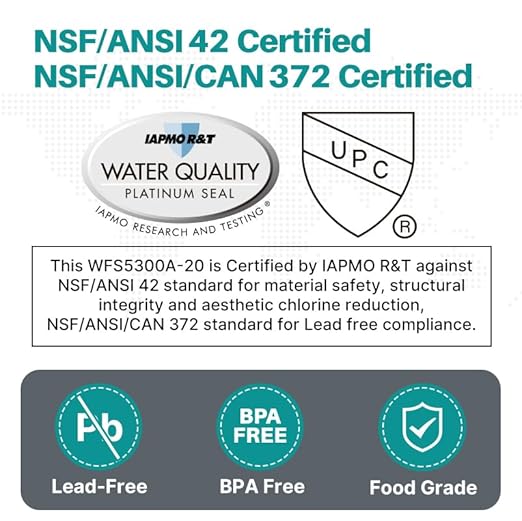 ICEPURE WFS5300A-20 5 Years or 40K Gallons Under Sink Water Filtration System - Image 3