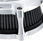 Air Filter Intake Filter System Kit Cnc Cut Air Cleaner Chrome Filter Kit - Image 5