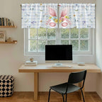 Easter Kitchen Tier Curtains 36 Inch Long 2 Panel Set, Rod Pocket Half Window - Image 6