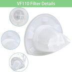 VF110 Filter, 6 Pack Replacement Vacuum Filters - Image 2