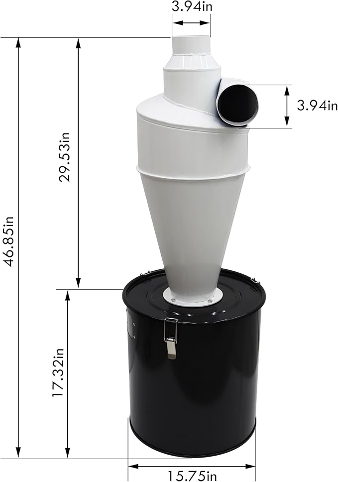 TECHTONGDA Cyclone Dust Separator 3.94inch Outlet - Image 2