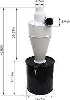 TECHTONGDA Cyclone Dust Separator 3.94inch Outlet - Image 2