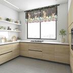 Easter Sheer Valances for Windows 60"x18", Light Filtering Kitchen Curtains - Image 6
