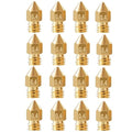 16Pcs Ender 3 Nozzles 0.4mm, MK8 Extruder Nozzles 0.4mm Compatible by TIEXYE