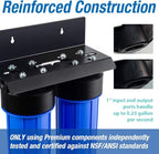iSpring WGB22B-PB+AHPF12MNPT16X2 2-Stage Whole House Water Filtration System - Image 2