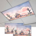 Fluorescent Light Covers for Drop Ceiling Watercolor Running Horse Cactus by Unknown