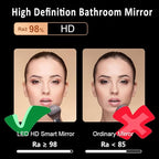 Inner Sand Smart Illuminated LED Bathroom Mirror, Wall Mounted Multifunction - Image 4