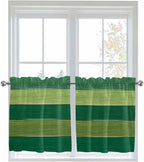 Farm Retro Green Wood Grain Window Valance Curtains, Rustic Wooden Plank - Image 9