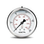 SENCTRL 0-200 Psi Glycerin Liquid Filled Pressure Gauge, 2.5" Dial Size by senctrl