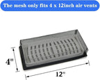 4"x12" Floor Register Trap Covers Screen Air Vent Filters - Image 4
