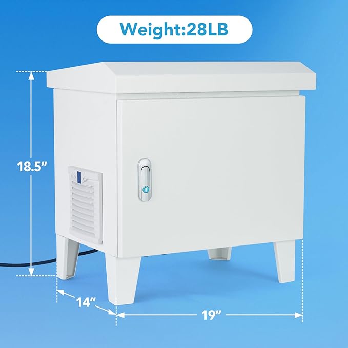 HQUA Weatherproof Outdoor Cabinet, Housing - Image 5