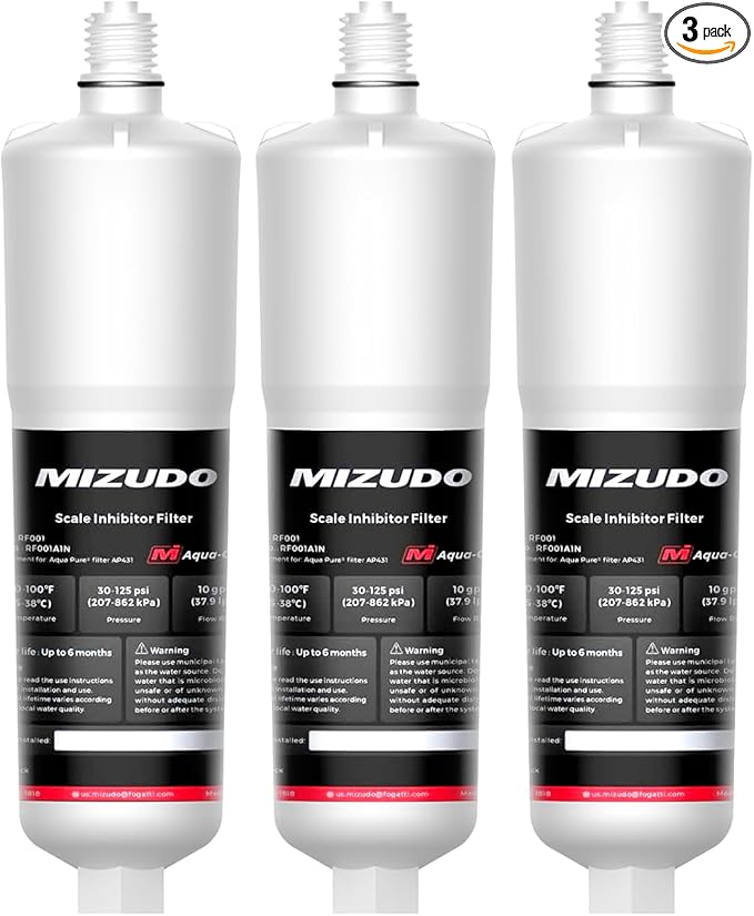 AP431 Replacement Cartridge for Aqua-Pure AP430SS, MIZUDO Whole House Scale by CreatingComfortableLiving