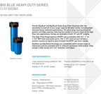 Pentair Pentek 150236 Big Blue Filter Housing, 1 1/2" NPT #20 Whole House Heavy - Image 2