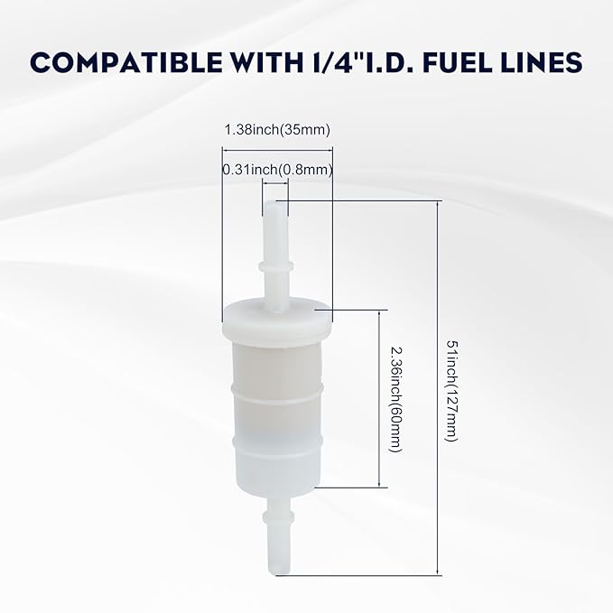 879885Q inline Fuel Filter for Mercury ＆ Mariner Outboards 4 Stroke 5/16" 40 50 - Image 3